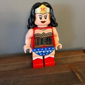 Lego DC Comics Wonder Woman Digital Display Alarm Clock